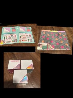 flags, sticky notes stickers, memo blocks file folders lot